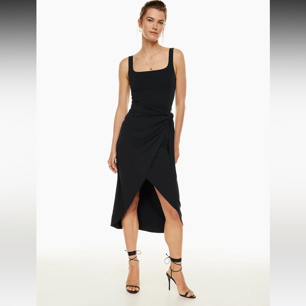 ARITZIA WILFRED SATURN MIDI DRESS IN YELLOW SIZE XS
